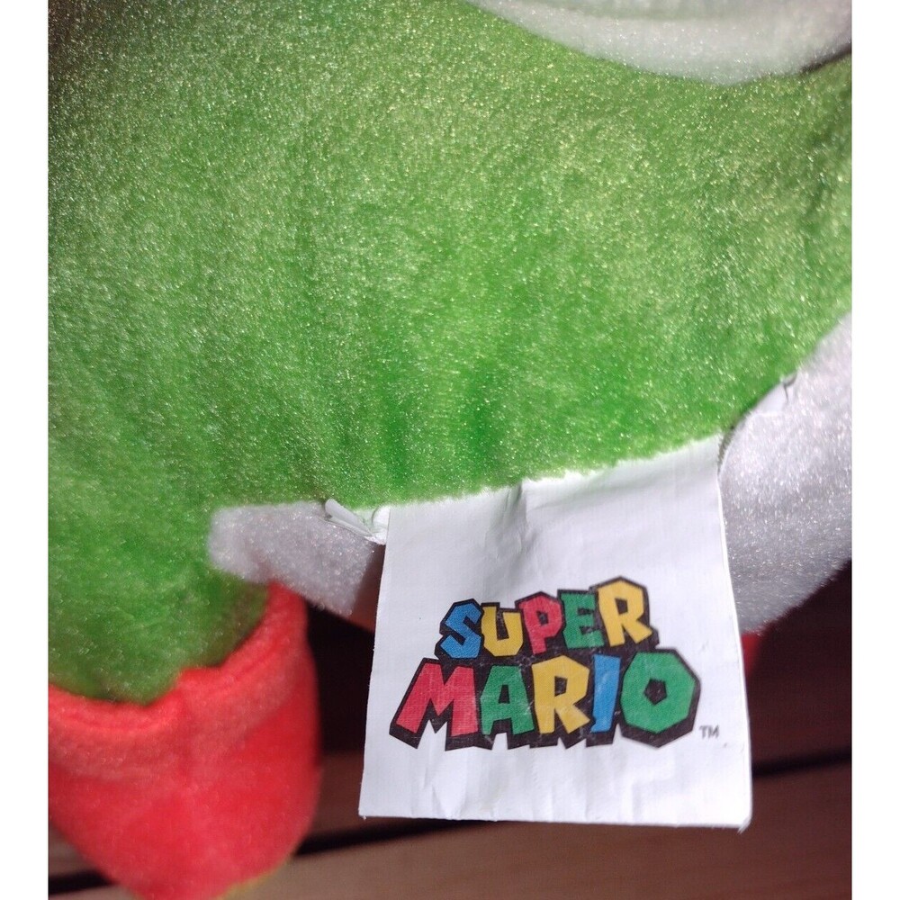 Yoshi Plush 14” Super Mario Brothers Stuffed Dinosaur Nintendo 2020 Stuffie - Picture 6 of 7